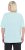 Ulla Popken Antibacterial Short Sleeve Draped Tee Light Turquiose - Marškinėliai - 