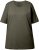 Ulla Popken Basic Round Neck Short Sleeve Relaxed Fit T-Shirt Olive Grey - Marškinėliai - 