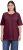 Ulla Popken Basic Round Neck Short Sleeve Relaxed Fit T-Shirt Dark Red - Marškinėliai - 