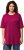 Ulla Popken Basic Round Neck Short Sleeve Relaxed Fit T-Shirt Magnolia Red - Marškinėliai - 