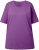 Ulla Popken Basic Round Neck Short Sleeve Relaxed Fit T-Shirt Purple - Marškinėliai - 