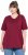 Ulla Popken Eco Cotton Basic T-Shirt 2-Pack Red/Navy - Marškinėliai - 