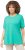 Ulla Popken Essential Round Neck Stretch Tee Turquoise - Marškinėliai - 