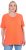 Ulla Popken Essential Round Neck Stretch Tee Coral Pink - Marškinėliai - 