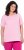 Ulla Popken Essential Round Neck Stretch Tee Pink - Marškinėliai - 