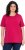Ulla Popken Essential Round Neck Stretch Tee Dark Raspberry - Marškinėliai - 