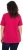 Ulla Popken Essential Round Neck Stretch Tee Dark Raspberry - Marškinėliai - 