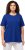 Ulla Popken Essential Round Neck Stretch Tee Cobalt Blue - Marškinėliai - 