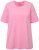 Ulla Popken Essential Round Neck Stretch Tee Light Pink - Marškinėliai - 