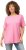 Ulla Popken Essential Round Neck Stretch Tee Light Pink - Marškinėliai - 