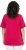 Ulla Popken Essential V-Neck Stretch Tee Dark Raspberry - Marškinėliai - 