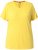 Ulla Popken Functional Antibacterial Finish V-Neck Short Sleeve Knit Top Sun Yellow - Marškinėliai - 
