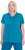 Ulla Popken Functional Antibacterial Finish V-Neck Short Sleeve Knit Top Opal Green - Marškinėliai - 