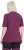 Ulla Popken Quick-Drying Short Sleeve T-Shirt Dark Cherry - Marškinėliai - 