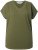 Ulla Popken Oversized studded Acid-washed V-Neck T-shirt Palm Green - Marškinėliai - 