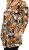 Scandinavian Caramel Flower Petals Tunic Orange and Brown - Spausdinti marškinėliai moterims - 