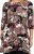Scandinavian Caramel Flower Petals Tunic Brown - Spausdinti marškinėliai moterims - 