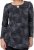 Scandinavian Caramel Triangles Tunic Dark Blue - Spausdinti marškinėliai moterims - 