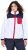 Ulla Popken Color Block Teddy Fleece Jacket Snow White - Megztiniai ir džemperiai - 