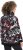 Ulla Popken Ribbon Print Turtleneck Sweatshirt Black - Megztiniai ir džemperiai - 