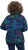 Ulla Popken Ribbon Print Turtleneck Sweatshirt Navy - Marškinėliai - 