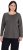 Ulla Popken Basic Round Neck Long Sleeve Slim Fit Cotton Tee Graphite Grey - Marškinėliai - 