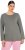 Ulla Popken Basic Round Neck Long Sleeve Slim Fit Cotton Tee Grey - Marškinėliai - 