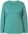 Ulla Popken Basic Round Neck Long Sleeve Slim Fit Cotton Tee Green - Marškinėliai - 