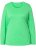 Ulla Popken Basic Round Neck Long Sleeve Slim Fit Cotton Tee Mint Green - Marškinėliai - 