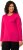 Ulla Popken Basic Round Neck Long Sleeve Slim Fit Cotton Tee Magenta Pink - Marškinėliai - 