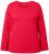 Ulla Popken Basic Round Neck Long Sleeve Slim Fit Cotton Tee Red - Marškinėliai - 