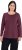 Ulla Popken Basic Round Neck Long Sleeve Slim Fit Cotton Tee Dark Berry - Marškinėliai - 