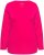 Ulla Popken Basic Round Neck Long Sleeve Slim Fit Cotton Tee Red Pink - Marškinėliai - 