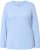 Ulla Popken Basic Round Neck Long Sleeve Slim Fit Cotton Tee Light Blue - Marškinėliai - 