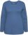 Ulla Popken Basic Round Neck Long Sleeve Slim Fit Cotton Tee Ink Blue - Marškinėliai - 