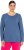 Ulla Popken Basic Round Neck Long Sleeve Slim Fit Cotton Tee Ink Blue - Marškinėliai - 