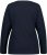 Ulla Popken Basic Round Neck Long Sleeve Slim Fit Cotton Tee Navy Blue - Marškinėliai - 