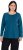 Ulla Popken Basic Round Neck Long Sleeve Slim Fit Cotton Tee Cerulean - Marškinėliai - 