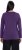 Ulla Popken Basic Round Neck Long Sleeve Slim Fit Cotton Tee Deep Violet - Marškinėliai - 