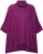 Ulla Popken Sparkling Draped Collared Tee Mulberry - Spausdinti marškinėliai moterims - 