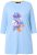 Ulla Popken Floral Motif 3/4 Sleeve Tunic Tee Light Blue - Spausdinti marškinėliai moterims - 