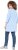 Ulla Popken Floral Motif 3/4 Sleeve Tunic Tee Light Blue - Spausdinti marškinėliai moterims - 