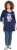 Ulla Popken Floral Motif 3/4 Sleeve Tunic Tee Ink Blue - Spausdinti marškinėliai moterims - 