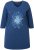 Ulla Popken Floral Print 3/4 Sleeve V-Neck Tee Mint Green - Spausdinti marškinėliai moterims - 