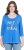 Ulla Popken Make It Amazing 3/4 Sleeve Graphic Tee Pacific Blue - Spausdinti marškinėliai moterims - 