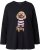 Ulla Popken Sequined Puppy Long Sleeve Graphic Tee Black - Spausdinti marškinėliai moterims - 