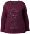Ulla Popken Holiday Long Sleeve Graphic Tee Plum - Spausdinti marškinėliai moterims - 