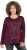 Ulla Popken Holiday Long Sleeve Graphic Tee Plum - Spausdinti marškinėliai moterims - 