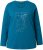 Ulla Popken Holiday Long Sleeve Graphic Tee Teal - Spausdinti marškinėliai moterims - 