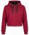 Nora Mikken KAMILLA Cropped Hoodie Burgundy - DRABUŽIAI MOTERIMS XS-XXL - 